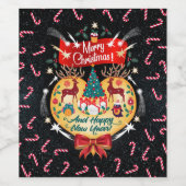 kerstSnoepjes Wijn Etiket (Enkel label)