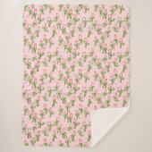 kerstsnoepjes Xmas Holiday Minty Sherpa Deken (Voorkant)