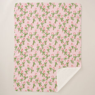 kerstsnoepjes Xmas Holiday Minty Sherpa Deken