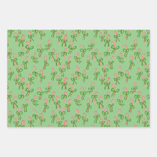 kerstsnoepjes Xmas Holiday-variëteit Inpakpapier Vel (Voorkant 2)