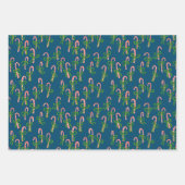 kerstsnoepjes Xmas Holiday-variëteit Inpakpapier Vel (Voorkant 3)