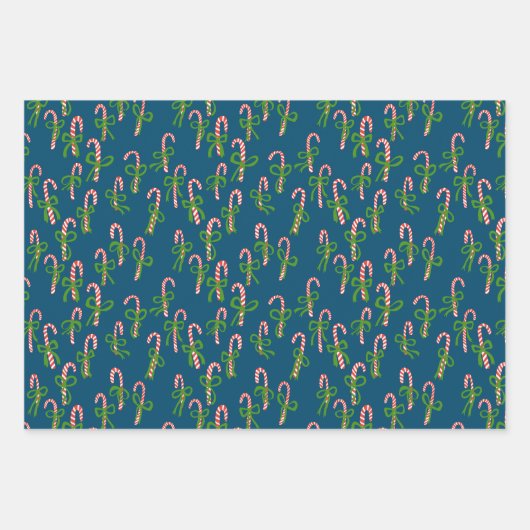 kerstsnoepjes Xmas Holiday-variëteit Inpakpapier Vel (Voorkant 3)