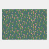 kerstsnoepjes Xmas Holiday-variëteit Inpakpapier Vel (Voorkant 2)