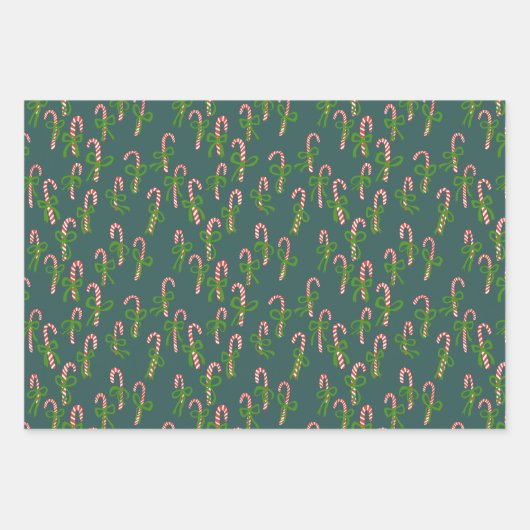 kerstsnoepjes Xmas Holiday-variëteit Inpakpapier Vel (Voorkant 2)