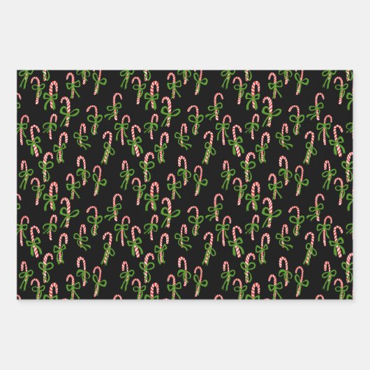 kerstsnoepjes Xmas Holiday-variëteit Inpakpapier Vel (Voorkant)