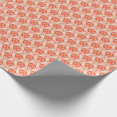 kerstsnoepkanen en Snoep Peppermint Pattern Cadeaupapier (Hoek)