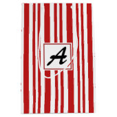 kerstsnoepkanonmonogram medium cadeauzakje (Voorkant)