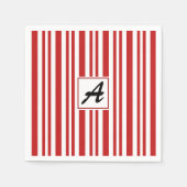 kerstsnoepkanonmonogram servetten (Voorkant)