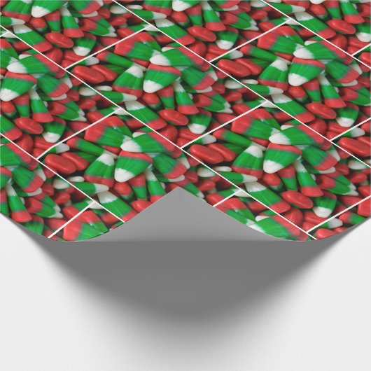 kerstsnoepmaïs cadeaupapier (Hoek)