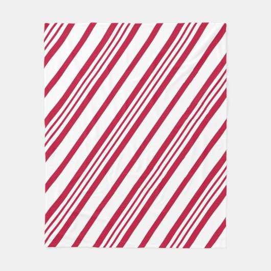 kerstsnoepriem fleece deken (Voorkant)