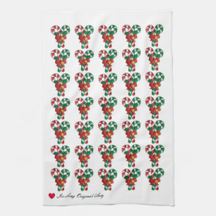 Kerstsnoepriet Bow Bell Kitchen Towels Theedoek