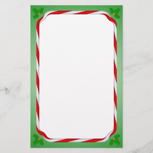 kerstsnoepriet briefpapier (Voorkant)