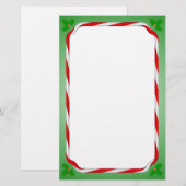 kerstsnoepriet briefpapier (Voorkant / Achterkant)