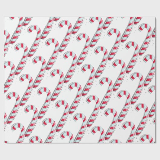 kerstsnoepriet cadeaupapier (Vlak)