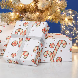 kerstsnoepriet cadeaupapier