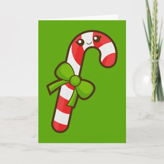 kerstsnoepriet feestdagen kaart (Voorkant)