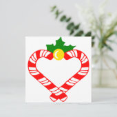 kerstsnoepriet feestdagenkaart (Staand voorkant)