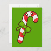 kerstsnoepriet feestdagenkaart (Voorkant / Achterkant)