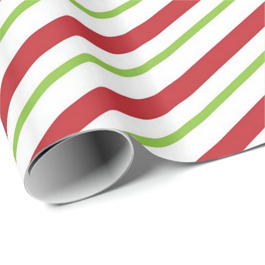kerstsnoepriet, groen gestript verpakkingspapier cadeaupapier (Rol Hoek)