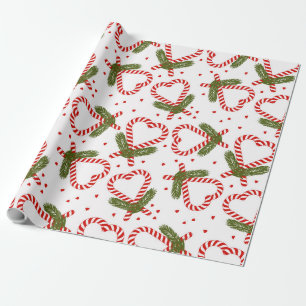kerstsnoepriet Hearts Holiday Kathrin Legg Cadeaupapier
