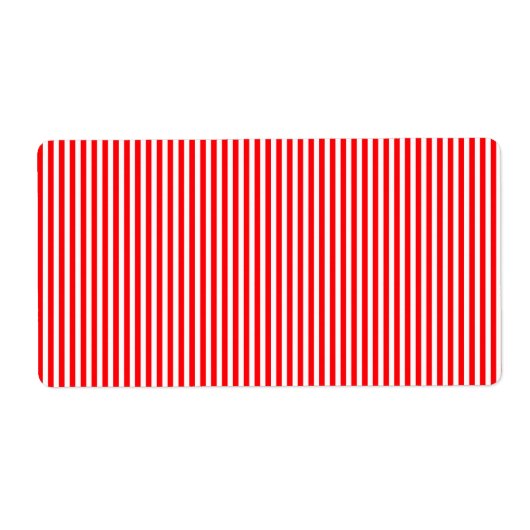 kerstsnoepriet in kerstrood etiket (Voorkant)