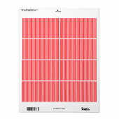 kerstsnoepriet in kerstrood etiket (Full Sheet)