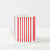 kerstsnoepriet in kerstrood matglas koffiemok (Voorkant links)