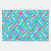 kerstsnoepriet inpakpapier vel (Voorkant 3)