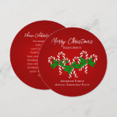 kerstsnoepriet kaart (Voorkant / Achterkant)