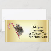 kerstsnoepriet Koalas Feestdagenkaart (Voorkant / Achterkant)