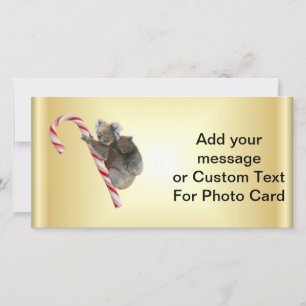 kerstsnoepriet Koalas Feestdagenkaart