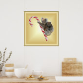 kerstsnoepriet Koalas Poster (Keuken)