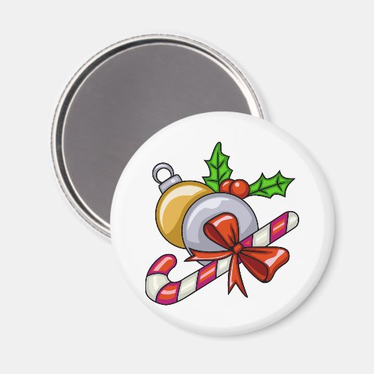 kerstsnoepriet magneet (Voorkant / Achterkant)