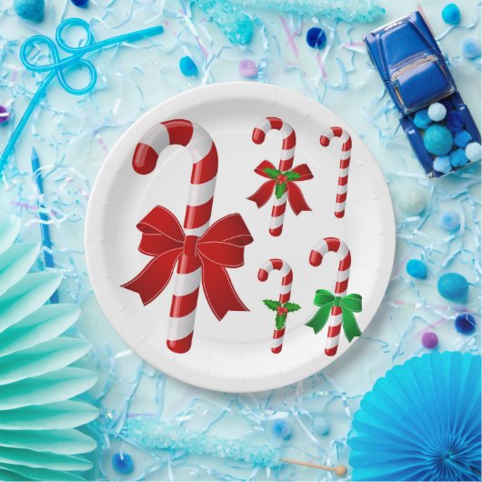 kerstsnoepriet papieren bordje (Feest)