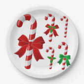 kerstsnoepriet papieren bordje (Voorkant)