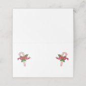 kerstsnoepriet plaatskaartje (Buitenkant ongevouwen)