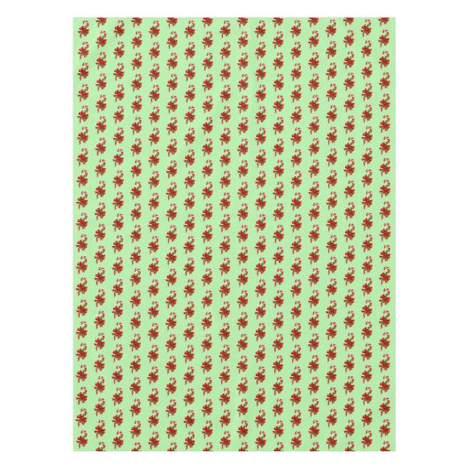 kerstsnoepriet rode groene tafellade tafelkleed (Voorkant)