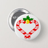 kerstsnoepriet ronde button 5,7 cm (Voorkant /achterkant)