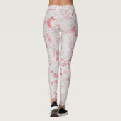 kerstsnoepriet rood en witte streep leggings (Achterkant)