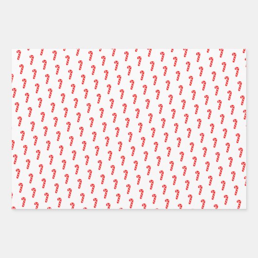 kerstsnoepriet rood wit inpakpapier vel (Voorkant 2)