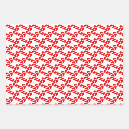 kerstsnoepriet rood wit inpakpapier vel (Voorkant)