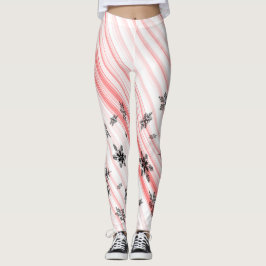 kerstsnoepriet Snowflakes Spandex-Leggings Leggings