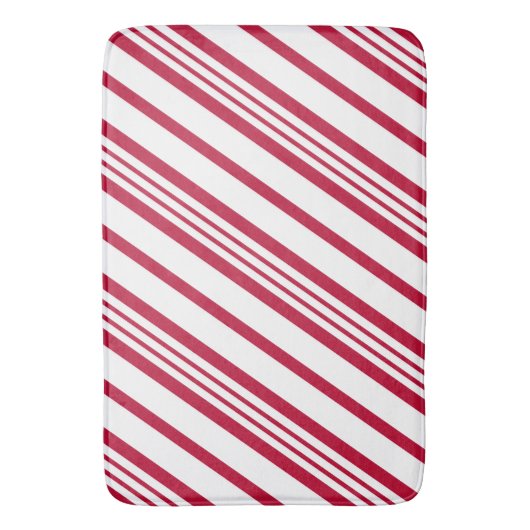 kerstsnoepriet Stripe Badmat (Voorkant Verticaal)