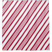 kerstsnoepriet Stripe Douchegordijn (Voorkant)