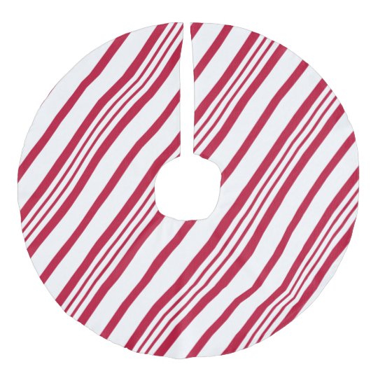 kerstsnoepriet Stripe Imitatie Linnen Kerstboom Kleed (Voorkant)
