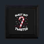 kerstsnoepriet sweet maar twisted Funny Chris Cadeaudoosje<br><div class="desc">Kerst Candy Cane Lief Maar Verdraaid Grappig Kerstmis Xmas</div>