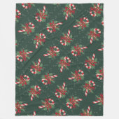  kerstsnoepriet voor de kerst fleece deken (Voorkant)