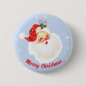  kerstsnoepriet voor kerstfeestdagen ronde button 5,7 cm (Voorkant)