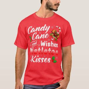 kerstsnoepriet wil Mistletoe Kisses Gift T-shirt