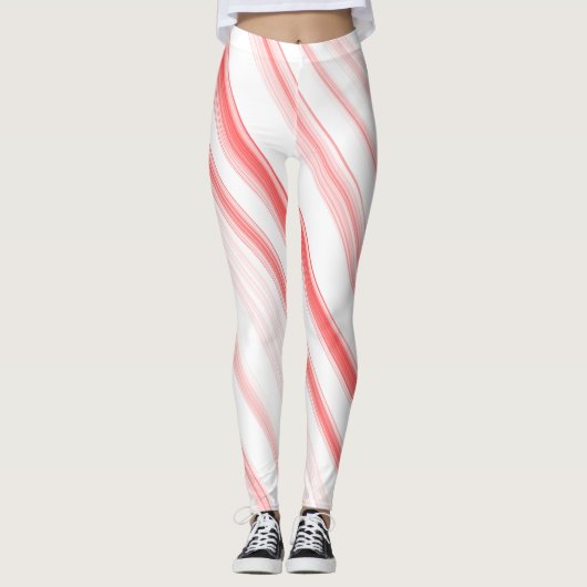 kerstsnoeprietcompressie Spandex-Leggings Leggings (Voorkant)